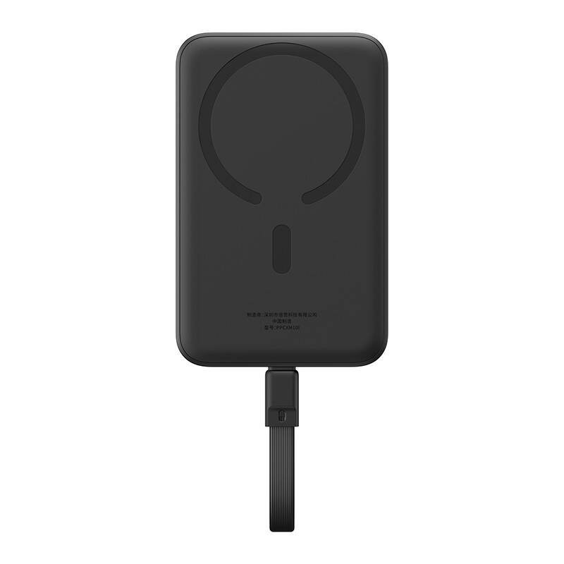 Išorinė baterija Baseus Magnetic Mini 10000 mAh, USB-C 30W MagSafe (juoda) - Image 5