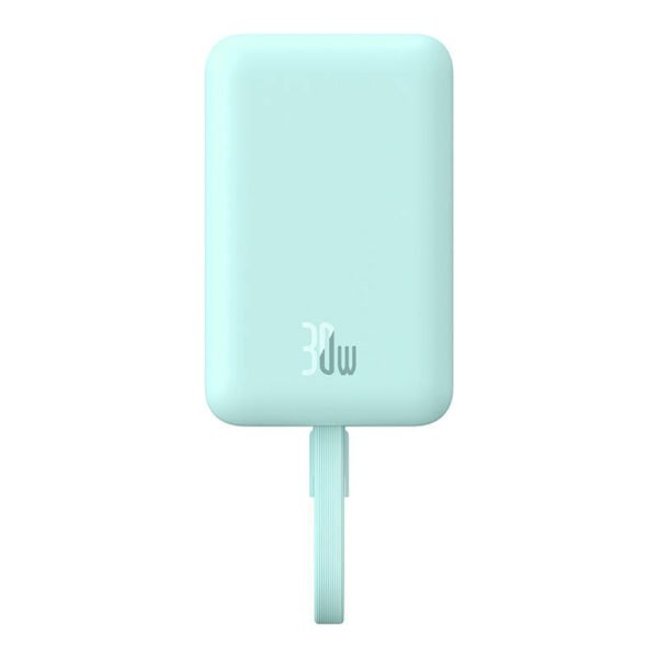 Išorinė baterija Baseus Magnetic Mini 10000 mAh, USB-C 30W MagSafe (mėlyna) - Image 6