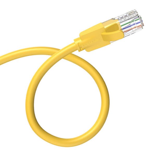 Tinklo kabelis UTP CAT6 Vention IBEYF RJ45 Ethernet 1000Mbps 1m geltonas - Image 4