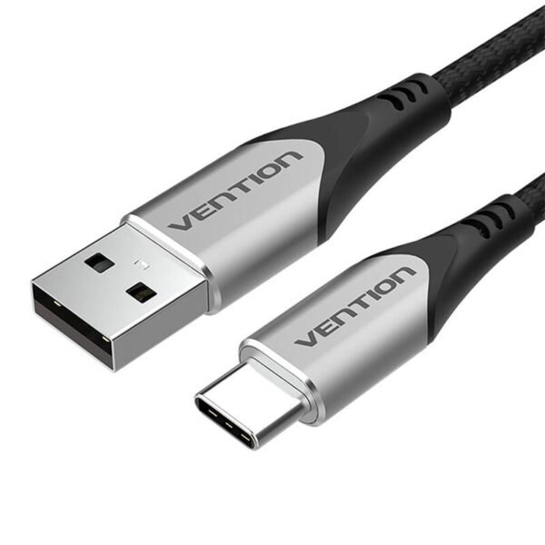 USB 2.0 A į USB-C 3A kabelis 0,5 m Vention CODHD pilkas - Image 3