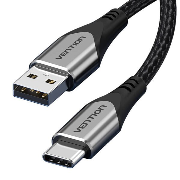 USB 2.0 A į USB-C 3A kabelis 0,5 m Vention CODHD pilkas - Image 4