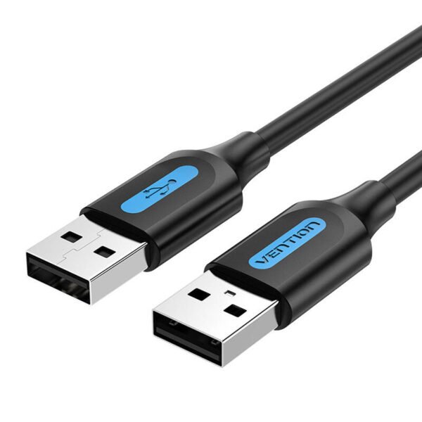 USB 2.0 kabelis Vention COJBC 2A 0,25m (Juodas PVC) - Image 2