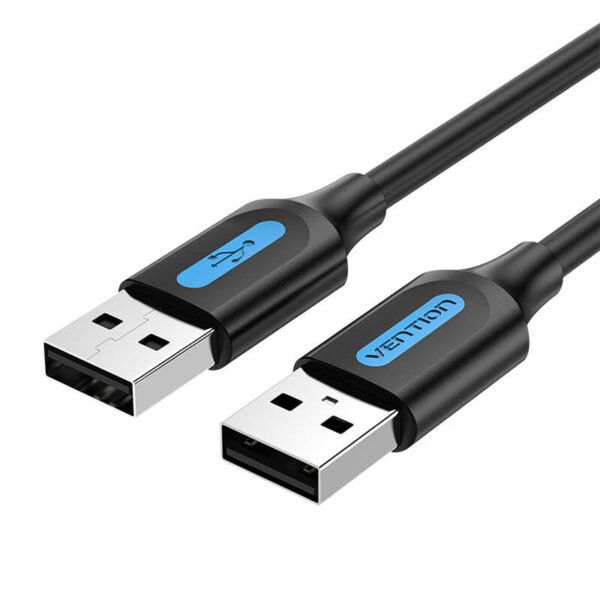 USB 2.0 kabelis Vention COJBH 2A 2m (Juodas PVC) - Image 2