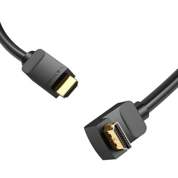 HDMI 2.0 kabelis Vention AAQBH 2m, kampuotas 270°, 4K 60Hz (Juodas) - Image 4