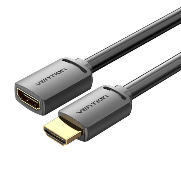 HDMI 2.0 male į HDMI 2.0 female pratęsimo kabelis Vention AHCBH 2m, 4K 60Hz (Juodas) - Image 4
