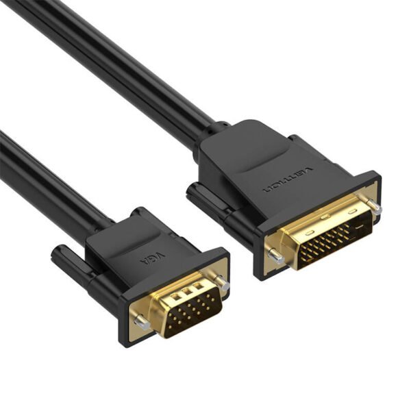 DVI (24+1) į VGA kabelis Vention EABBG 1,5m, 1080P 60Hz (Juodas) - Image 4