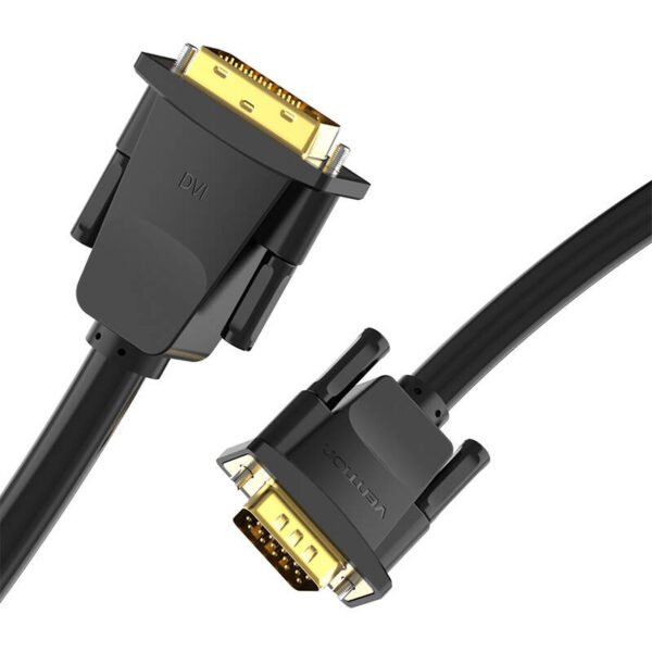 DVI (24+1) į VGA kabelis Vention EABBG 1,5m, 1080P 60Hz (Juodas) - Image 5