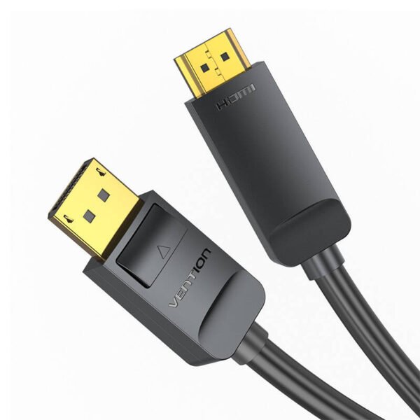 DisplayPort 1.2 į HDMI 1.4 kabelis Vention HAGBI 3m, 4K 30Hz (Juodas) - Image 5