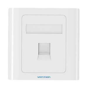 1-Port Keystone Wall Plate 86 Type Vention IFAW0 White