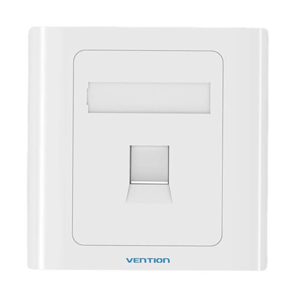 1-Port Keystone Wall Plate 86 Type Vention IFAW0 White