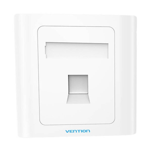 1-Port keystone sienos plokštė 86 tipo Vention IFAW0 balta - Image 2