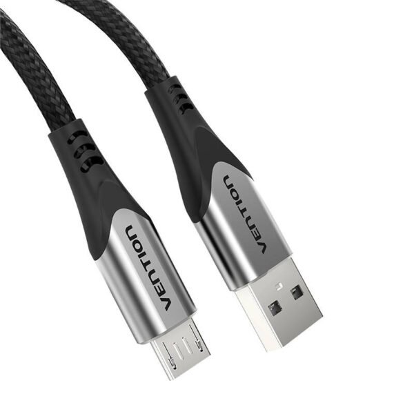 Kabelis USB 2.0 A-Mikro USB Vention COAHD 3A 0,5 m pilkas - Image 5