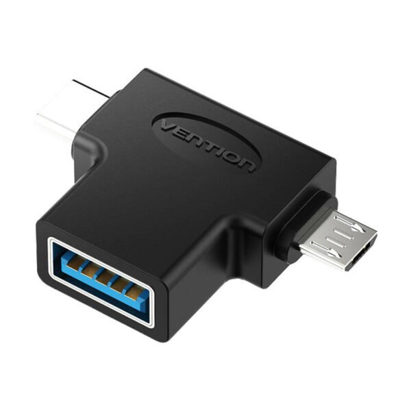 OTG adapteris USB 3.0 į USB-C ir Micro USB Vention CDIB0 - Image 2