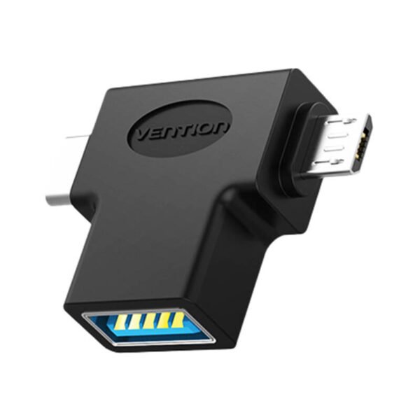 OTG adapteris USB 3.0 į USB-C ir Micro USB Vention CDIB0 - Image 3