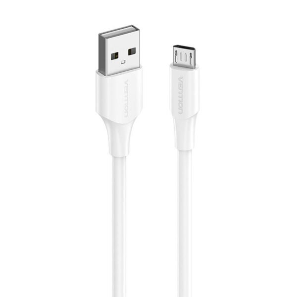 Kabelis USB 2.0 į Micro USB Vention CTIWF 2A 1m (baltas) - Image 2