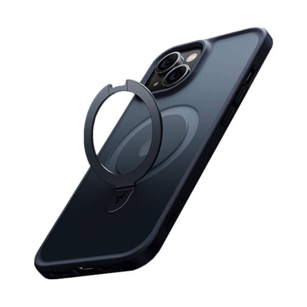 Torras telefono dėklas UPRO Ostand Matte, skirtas iPhone 15 (juodas) - Image 3