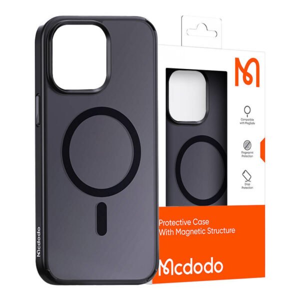 Magnetinis dėklas McDodo, skirtas iPhone 15 Pro Max (juodas) - Image 2