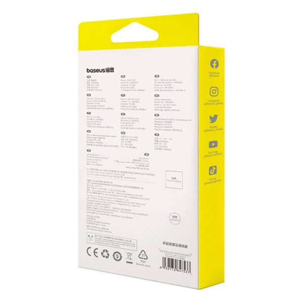 Kabelis USB-C į USB-C Baseus Free2Draw, PD, 100 W, 1 m (juodas) - Image 8