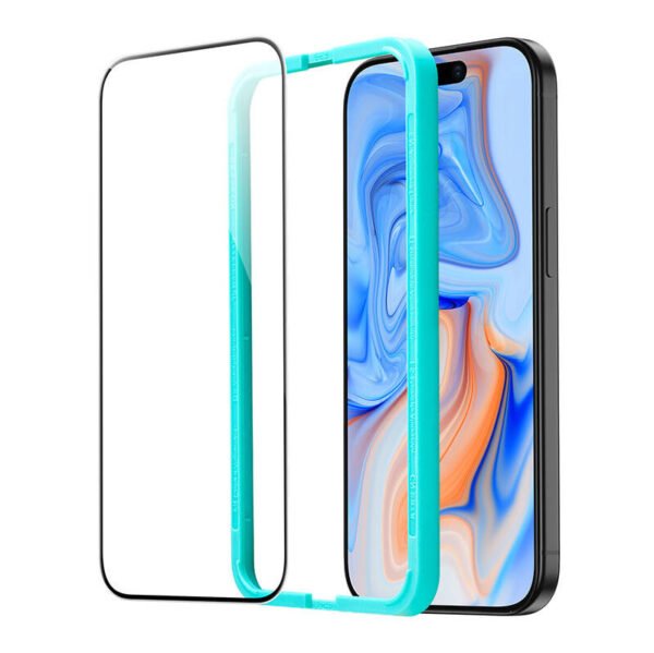 Apsauginis grūdintas stiklas ESR, skirtas iPhone 15, 1 vnt. - Image 2