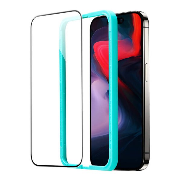 Grūdintas stiklas ESR, skirtas iPhone 15 Pro Max 1 vnt. (skaidrus) - Image 2
