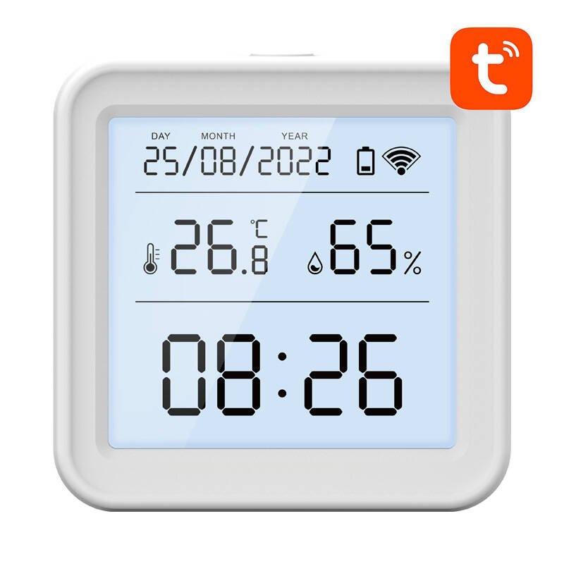 Išmanusis temperatūros ir drėgmės jutiklis WiFi Gosund S6 LCD Tuya - Image 3