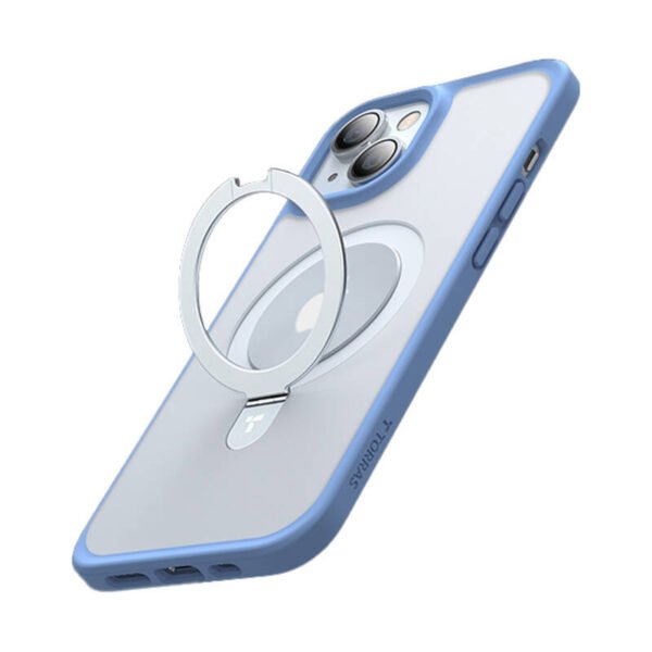 Torras telefono dėklas Ostand Matte, skirtas iPhone 15 (tamsiai mėlynas) - Image 2