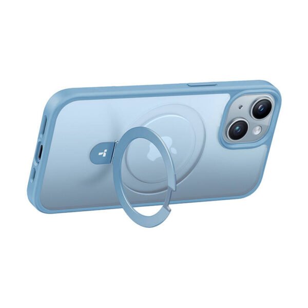 Torras telefono dėklas Ostand Matte, skirtas iPhone 15 (tamsiai mėlynas) - Image 3