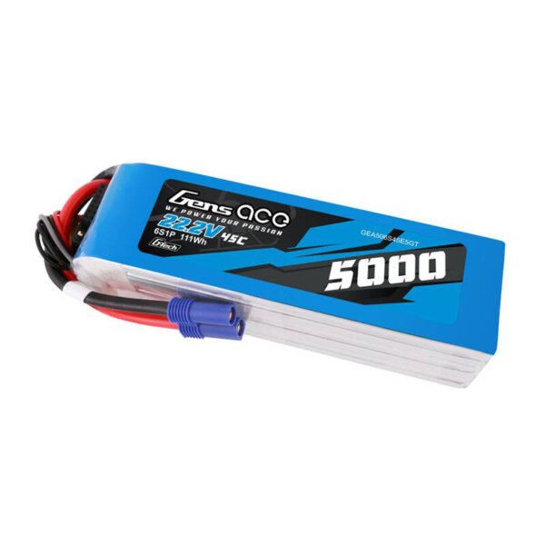 LiPo Gens ace G-Tech 5000mAh 22,2V 45C 6S1P baterija su EC5 kištuku - Image 2