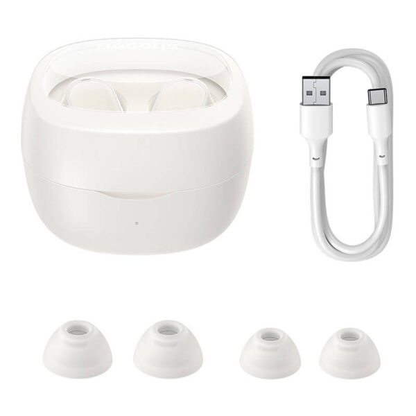 Belaidės ausinės Baseus Bowie WM02 TWS, Bluetooth 5.0 (baltos spalvos) OS - Image 7