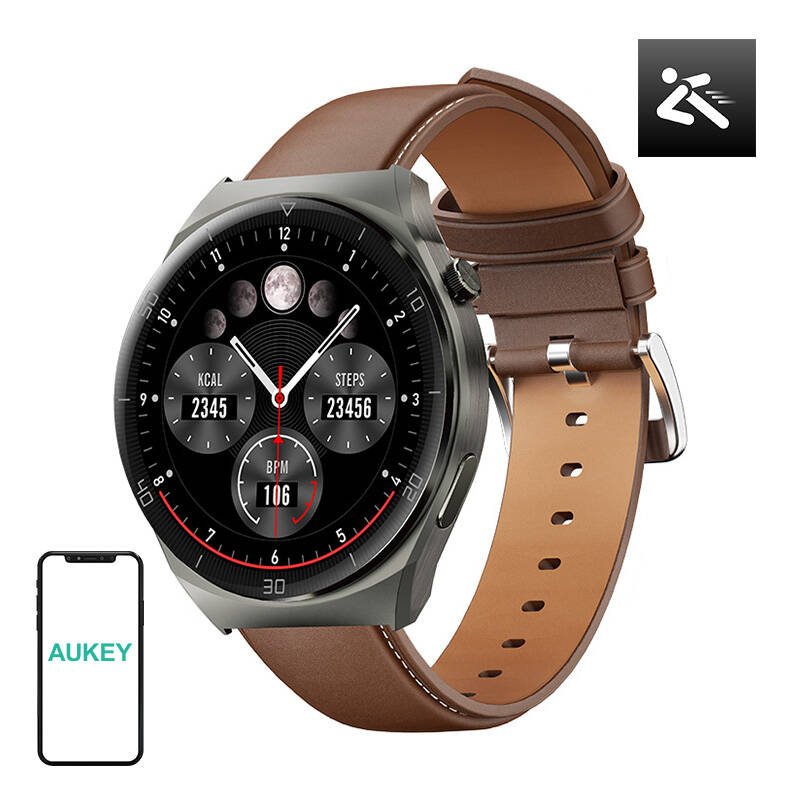Smartwatch 2 ultra Aukey SW-2U (brown leather)