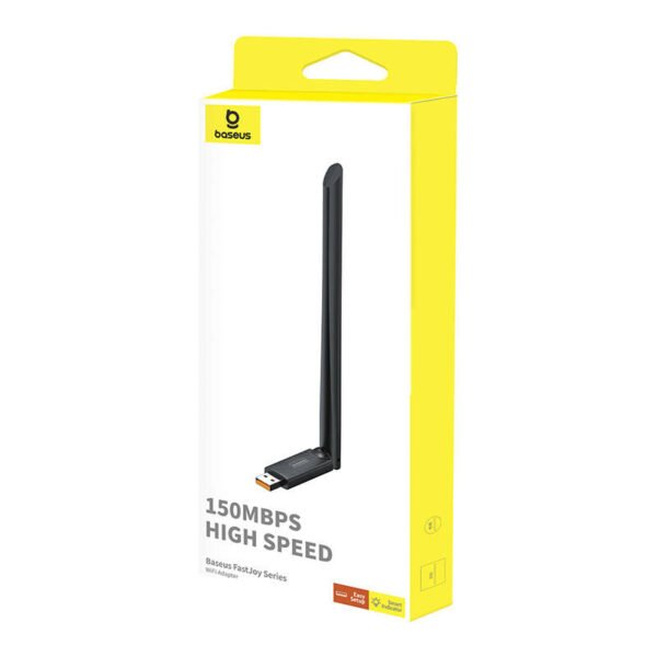 Baseus FastJoy adapteris Wi-Fi su antena, 150Mbps (juodas) - Image 7