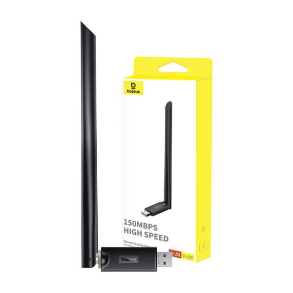 Baseus FastJoy adapteris Wi-Fi su antena, 150Mbps (juodas) - Image 9