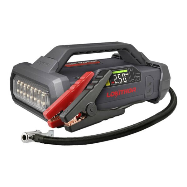 Lokithor JA302 Užvedimo starteris / Boosteris 2500A + Powerbank 20000mAh + Kompresorius + Žibintuvėlis 4-in-1 prietaisas - Image 2