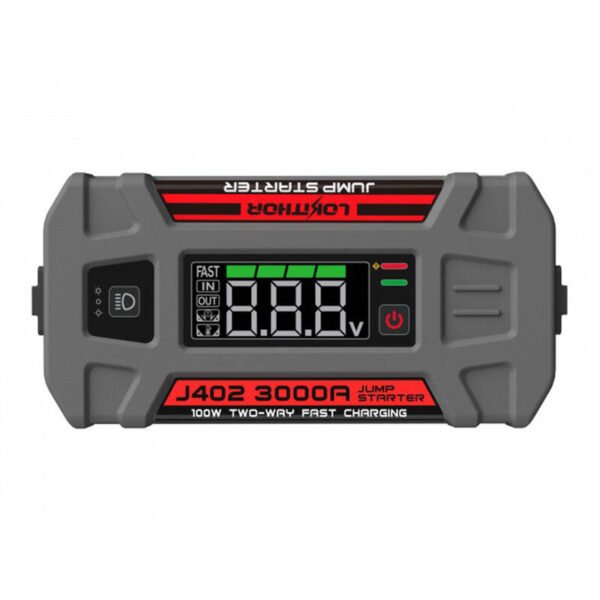 Lokithor J402 Jump Starter / Booster 3000A + Powerbank 24000mAh + Flashlight 3-in-1 Device