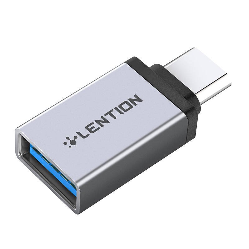 USB-C į USB 3.0 adapteris Lention (sidabrinis) - Image 2