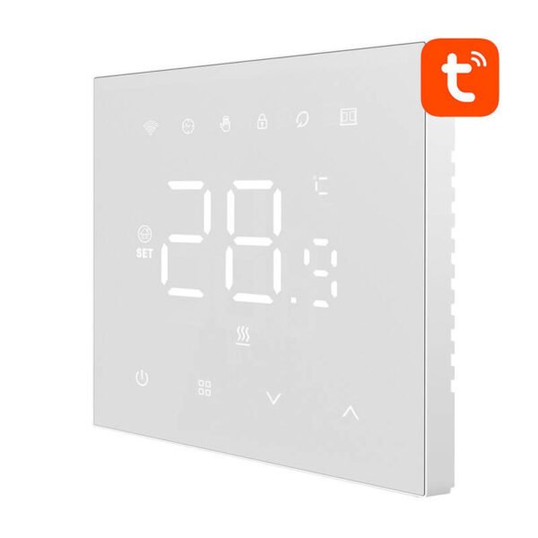 Išmanusis termostatas Avatto WT410-16A-W elektrinis šildymas 16A WiFi - Image 2