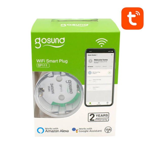 Išmanusis kištukas WiFi Gosund SP111 3680W 16A, Tuya 2 vnt. rinkinys - Image 5