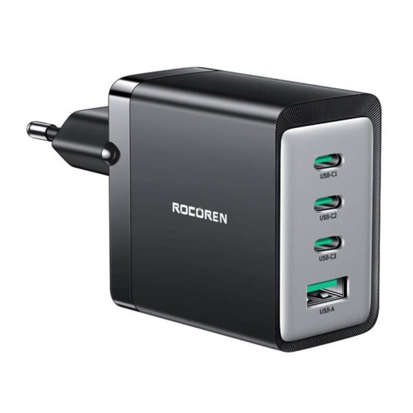 Wall charger GaN Rocoren 3x USB-C
