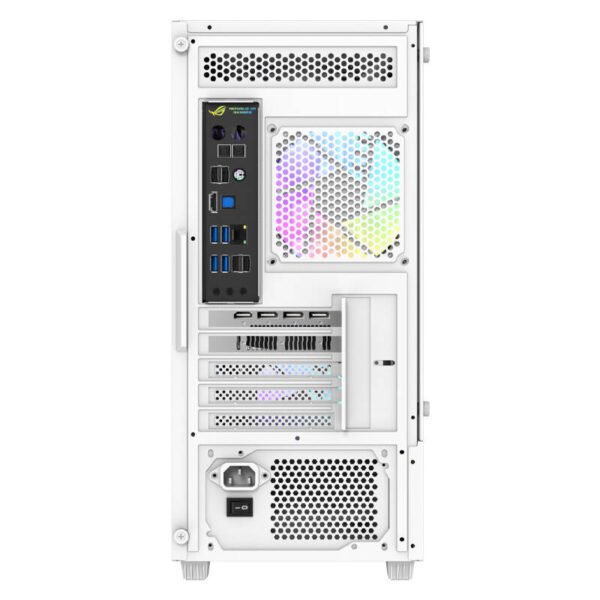 Aigo E330M kompiuterio korpusas + 4 ARGB ventiliatoriai (baltas) - Image 3