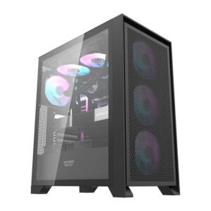 Darkflash DRX70 MESH computer case (black) + 4 RGB fans