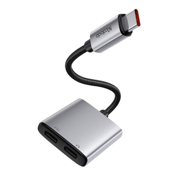 2in1 garso adapteris Mcdodo CA-5570 2in1 USB-C į 2x USB-C - Image 2