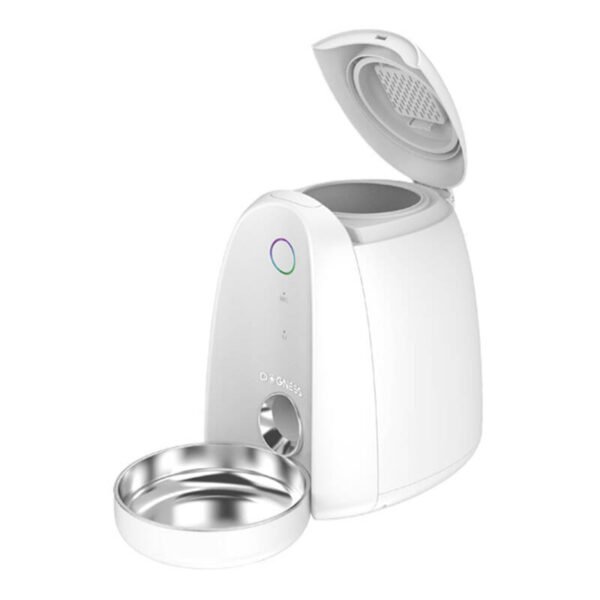 Automatinis šunų šėrimo įrenginys su plastikiniu dubeniu WIFI mini Dogness (balta) - Image 4