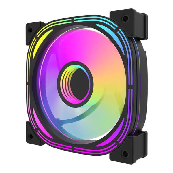 Darkflash INF24 3in1 ARGB kompiuterio ventiliatorių rinkinys (juodas) - Image 3