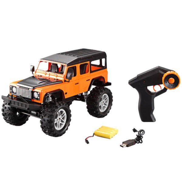 Nuotoliniu būdu valdomas automobilis 1:14 Double Eagle (oranžinis) Land Rover Defender E327-003 - Image 4