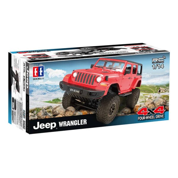 Nuotoliniu būdu valdomas automobilis 1:14 Double Eagle (raudonas) Jeep Crawler Pro E340-003 - Image 6