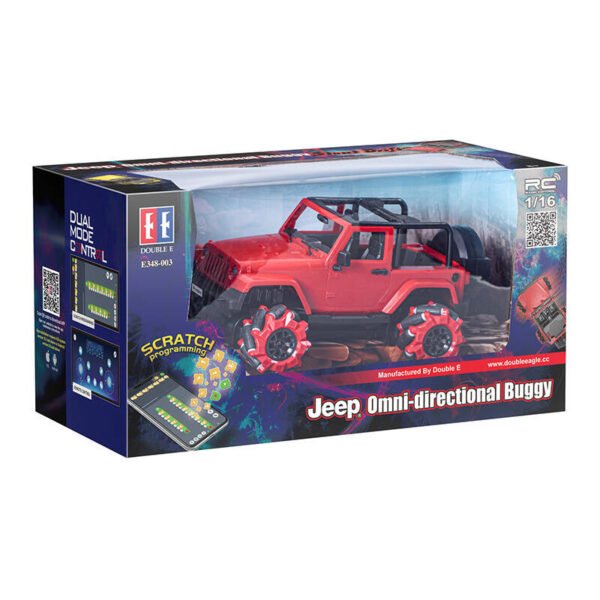 Nuotoliniu būdu valdomas automobilis 1:16 Double Eagle (raudonas) Jeep (driftas) E348-003 - Image 5