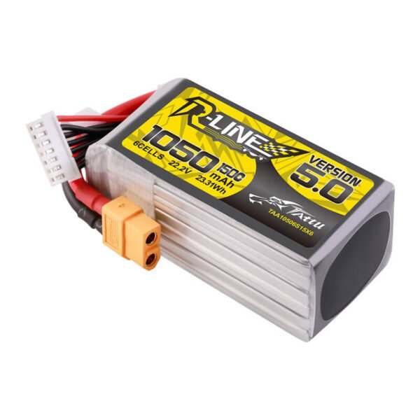 Tattu R-Line 5.0 1050mAh 22.2V 6S 150C XT60 jungtis baterija - Image 3