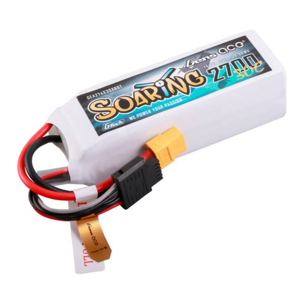 Gens ace G-Tech Soaring 2700mAh 14.8V 30C 4S1P LiPo XT60 - Image 2