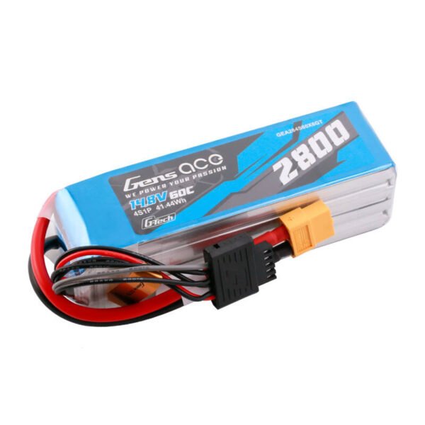 Gens ace G-Tech Soaring 2800mAh 14.8V 60C 4S1P LiPo XT60 - Image 2