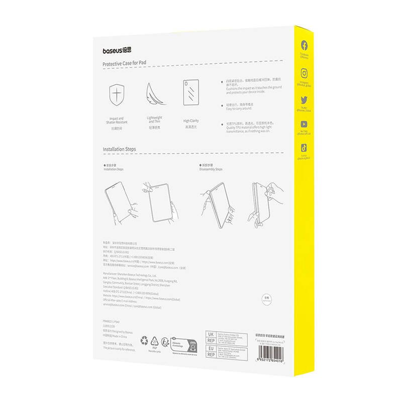 Apsauginis dėklas Baseus Simple Pad (2017/2018) 9.7” (skaidrus) - Image 6